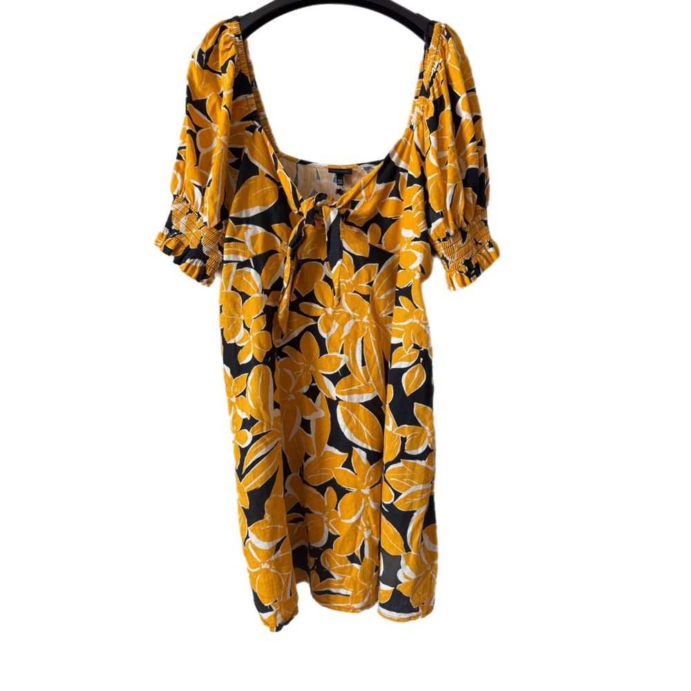 WHO WHAT WEAR Dress Linen Blend Sz XXL